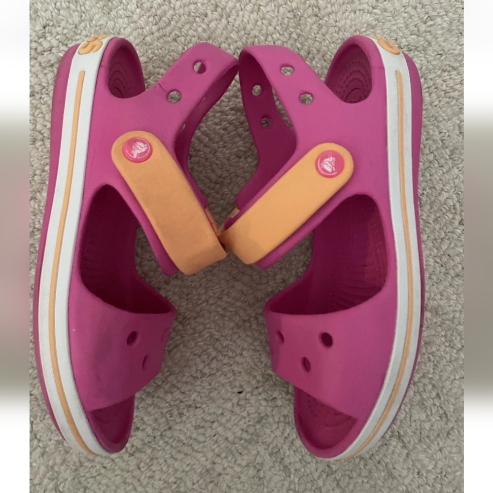 Crocs Bayaband Girls' Clogs Size 2J2 Light Pink, Water-Friendly, Comfortable